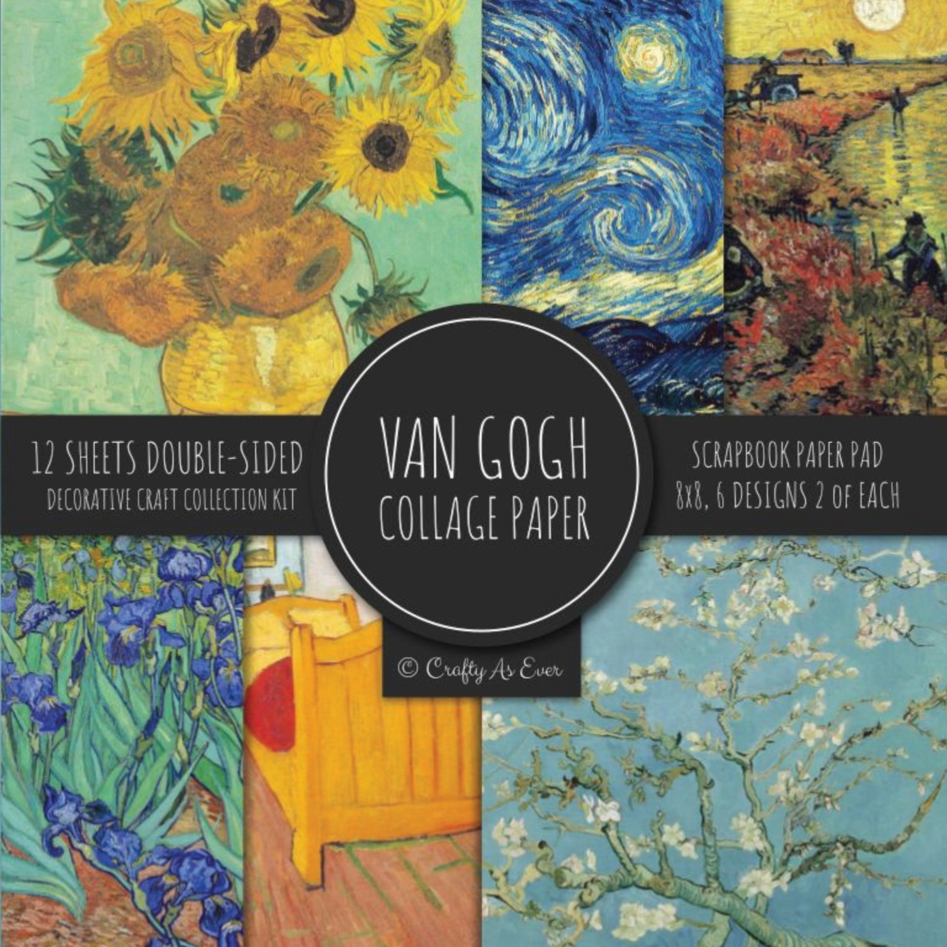 Buy Van Gogh Collage Paper for Scrapbooking Book Online at Best Price |  Bookscape, image size:1360x1360