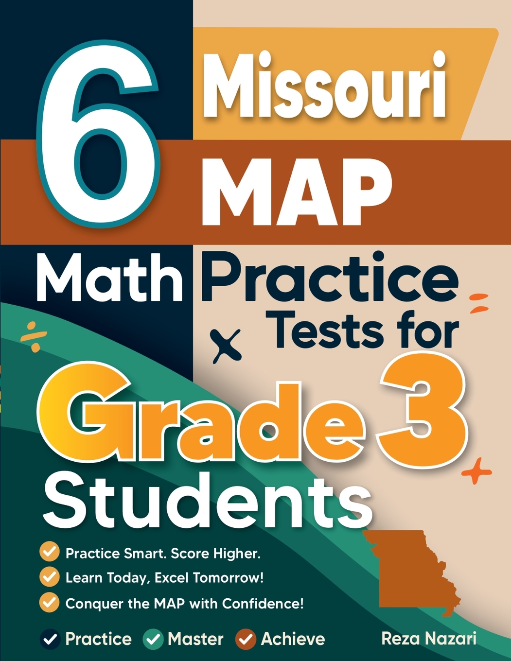 Buy 6 Missouri MAP Math Practice Tests for Grade 3 Students Book Online ...